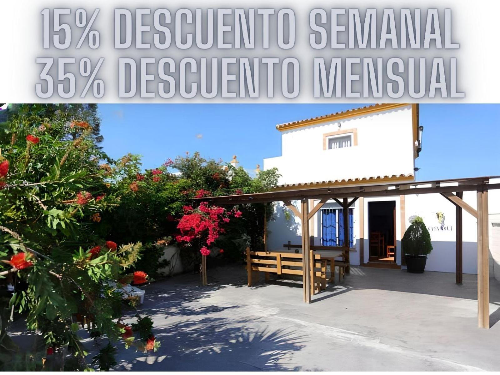 Casa Familiar 150 Metros De La Playa El Palmar Villa Exteriör bild